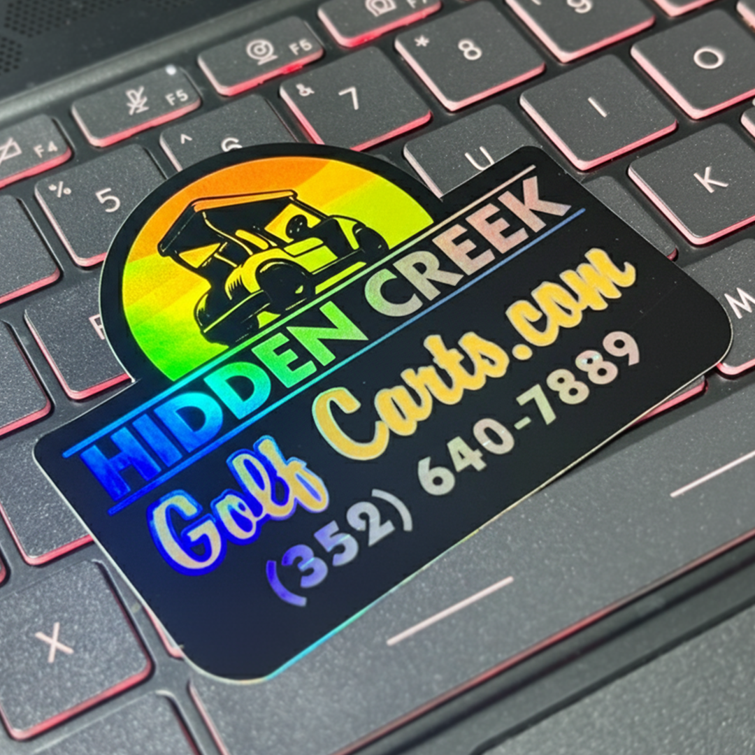 Die Cut Holographic Stickers