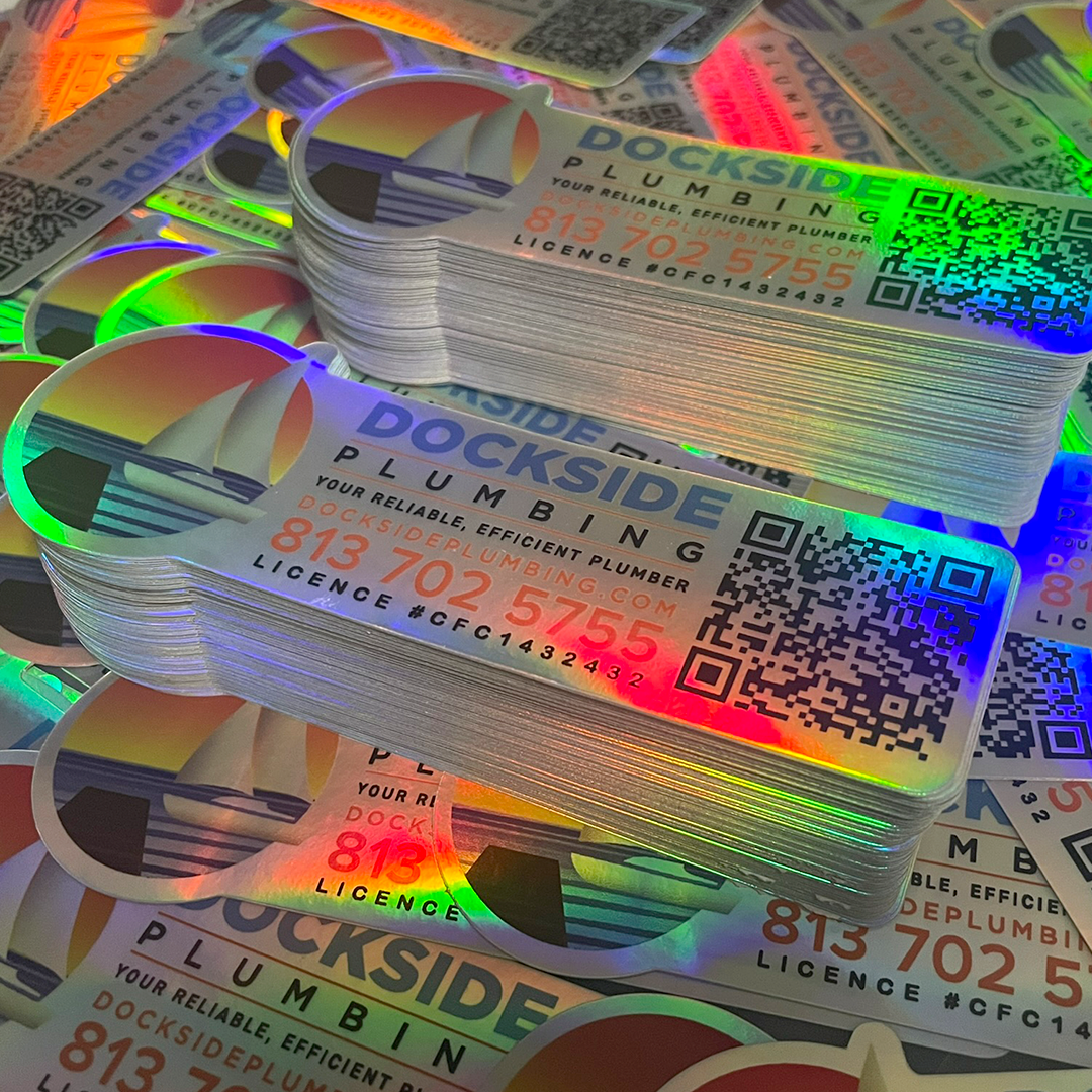 QR Code Holographic Stickers