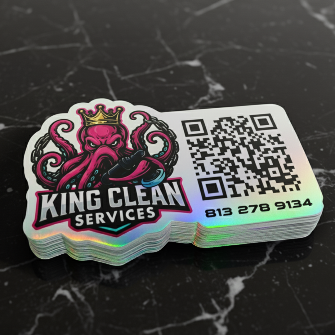 QR Code Holographic Stickers