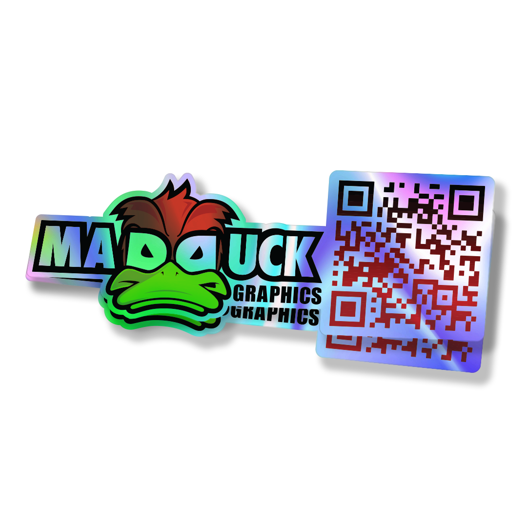 QR Code Holographic Stickers