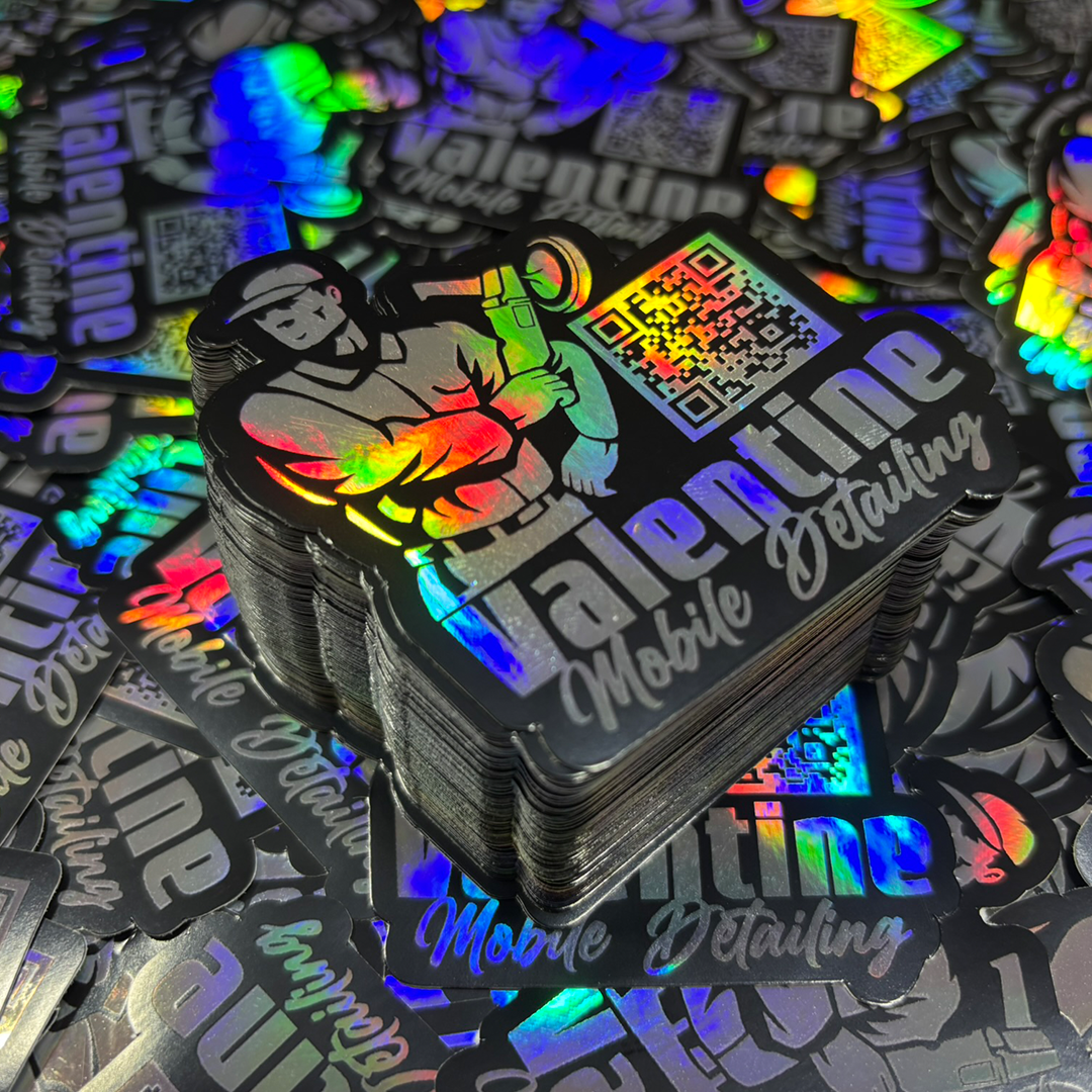 QR Code Holographic Stickers